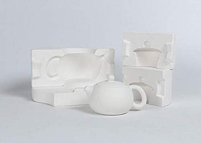 1Set Pottery Tools Ceramic Forming Mold Plaster Molds DIY Handmade Home Decor Supplies -Tea Pot Container, white - Image 4