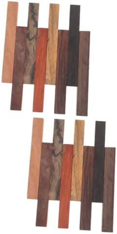DOITOOL 16pcs Exotic Wood Blanks for Crafting Unique Patterns for Pen Making for Wood Turning Projects by DOITOOL