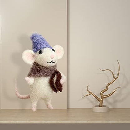 KUYYFDS Needle Felting Kit, Mice Needle Felting Starter Kit Unfinished Wool Felt Mouse Craft Kit for Beginner DIY Craft - Image 4