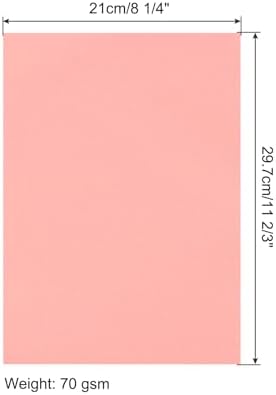 MECCANIXITY 100 Sheet Origami Paper Double Sided Fluorescent Pink 11.7 x 8.3 Inch Square Sheet for Art Craft Project, Beginners, Gifts Decor - Image 2
