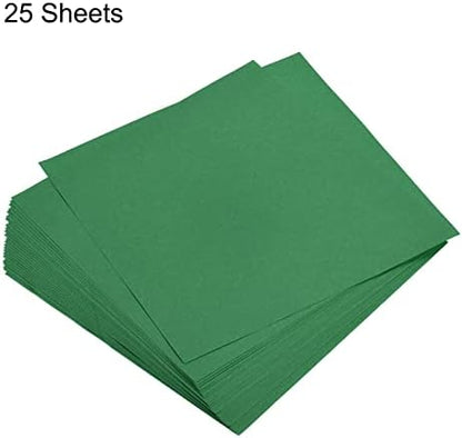 MECCANIXITY 25 Sheets Origami Paper Double Sided Emerald Green 6x6 Inch Square Sheet for Art Craft Project, Beginners, Gifts Decor - Image 3