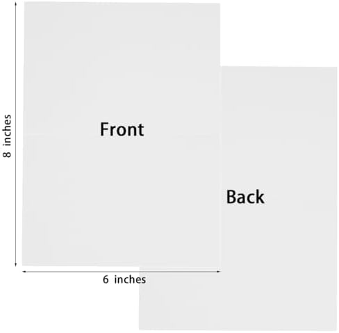50 Pack Blank Folded Cardstock Cards, White, 4x6 - Image 2