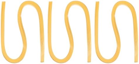 PATIKIL 180pcs Metallic Quilling Strips Paper 1cm x 54cm Origami Paper Quilling Kits for Adults Beginner Art DIY Craft Christmas, Gold Yellow by PATIKIL
