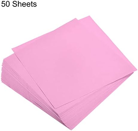 MECCANIXITY 50 Sheets Origami Paper Double Sided Pink 6x6 Inch Square Sheet for Art Craft Project, Beginners, Gifts Decor - Image 3