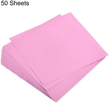 MECCANIXITY 50 Sheets Origami Paper Double Sided Pink 6x6 Inch Square Sheet for Art Craft Project, Beginners, Gifts Decor - Image 3