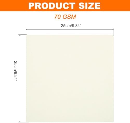 MECCANIXITY 75 Sheet Origami Paper Double Sided 10x10" Creamy White - Image 2
