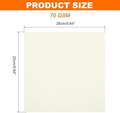 MECCANIXITY 75 Sheet Origami Paper Double Sided 10x10" Creamy White - Image 2