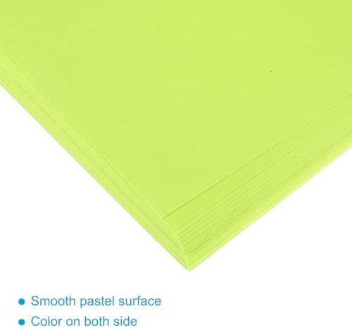 MECCANIXITY 50 Sheet Origami Paper Double Sided Fluorescent Green 8.3 x 5.8 Inch Square Sheet for Art Craft Project, Beginners, Gifts Decor - Image 4