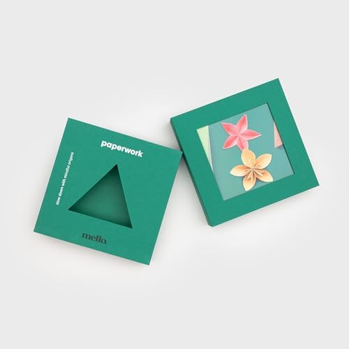 Mello - Origami Kit Paperwork | Paper Folding & Paper Flower Making Kit | Includes Origami Book | Relaxation Gifts For Women & Mindfulness Gifts For Women | Japanese - Image 6