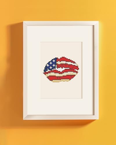 PeakLuv 12 Pcs 4th of July Small Diamond Art Kits for Adults Patriotic, Independence Day Mini Diamond Painting Kits, American Eagles Gem Art, Square Drill Painting for Home Wall Desktop Decor, 6X7in - Image 4