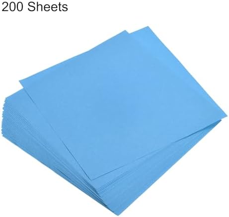 MECCANIXITY 200 Sheets 6x6 Inch(15x15cm) Origami Paper Double Sided Lake Blue Square Sheet for Art Craft Project, Beginners, Gifts Decor - Image 3