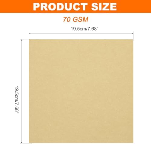 MECCANIXITY 75 Sheet Origami Paper Double Sided 8x8" Brown - Image 2
