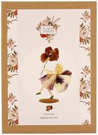 Wizardi Beginner Needle Felting Kit for Adults - Pansy Fairy. Fantasy Felting Kit 12cm Tall. Felting Tools. Wool Felting Supplies. Felt Crafts. Wool Felt. The Makerss - Image 6