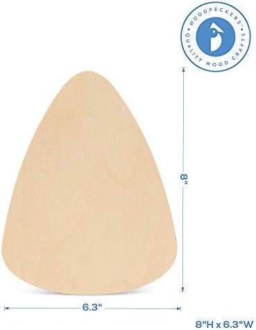 Wood Candy Corn Cutouts 8 x 6-3/10 Inch, Pack of 6 Unfinished Wooden Cutouts for Crafting, and DIY Halloween Décor, by Woodpeckers - Image 4