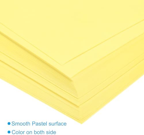 MECCANIXITY 100 Sheets Origami Paper Double Sided 8x8 Inch(20x20cm) Square Sheet for Art Craft Project, Beginners, Gifts Decor, Pale Yellow - Image 4