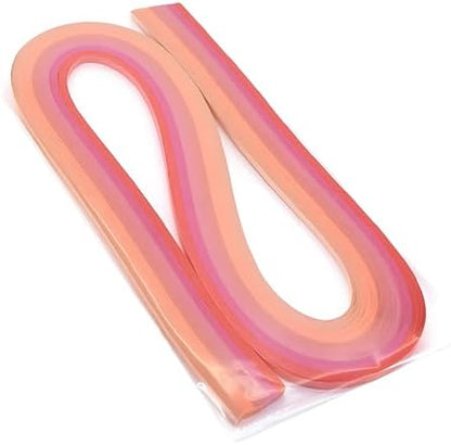ODETOJOY 3mm Pink Gradient Quilling Strips – 120pcs, 21 Inch Length (1/8inch), Ideal for Filigree Crafts & Fine DIY Projects by ODETOJOY