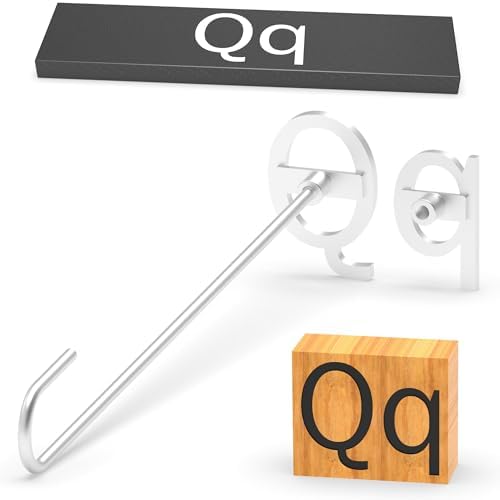 2Pcs Letters Branding Iron for Wood, Leather Branding Stamp (Q q) by PKPKAUT
