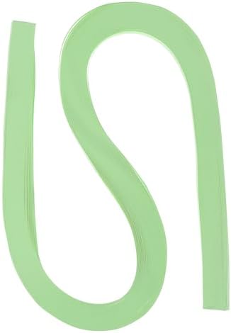 PATIKIL 120pcs Quilling Strips Paper 3/16"(5.2mm) 21"(54cm) Origami Paper Quilling Strip for Art DIY Hand Craft Christmas, Light Green by PATIKIL