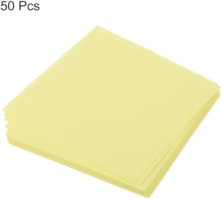 MECCANIXITY 50 Sheet Origami Paper Double Sided Light Yellow 2.5x2.5 Inch Square Sheet for Art Craft Project, Beginners, Gift Decoration - Image 3