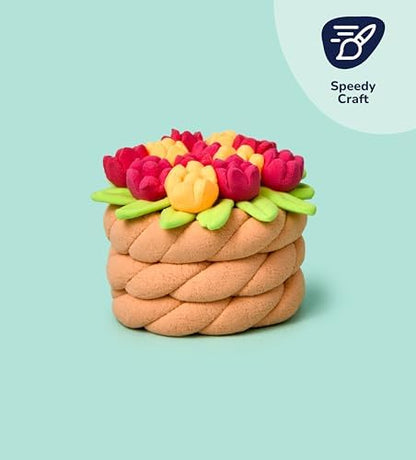 Pott’d Foam Dough Collectibles Air Dry Clay Kit for Adults, DIY Crafts Includes Clay Tools, Colourful Foam Clay, Guides for Mini Food Characters, Plant Projects and Date Night Creations - Image 2