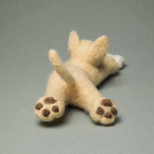 Wizardi Beginner Needle Felting Kit for Adults - Max. Animal Felting Kit 2,36x6,89 Inches. Felting Tools. Wool Felting Supplies. Felt Crafts. Wool Felt. V-94C Charivna Mit - Image 4