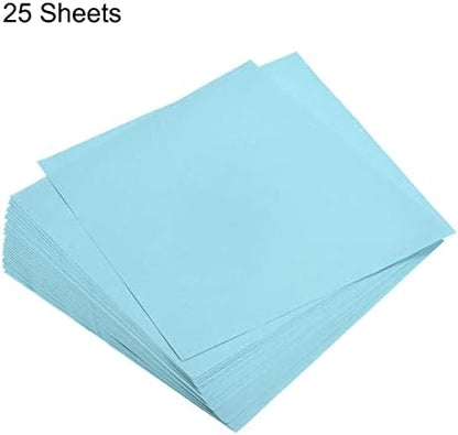 MECCANIXITY 25 Sheets Origami Paper Double Sided Light Blue 6x6 Inch Square Sheet for Art Craft Project, Beginners, Gifts Decor - Image 3
