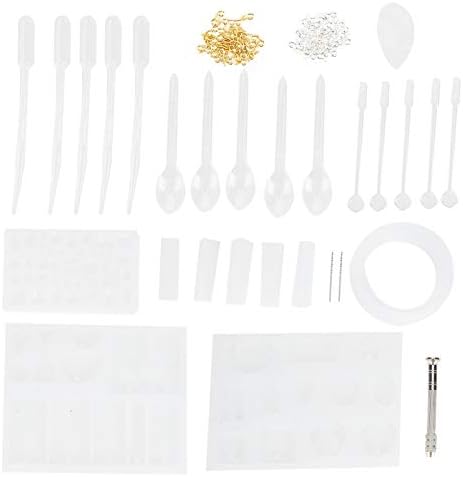 plplaaoo Jewelry DIY Mold Kit Professional Silicone Mould Set for Resin Crafting Jewelry Making Bracelets Earrings Pendants Includes 127 Pieces Tools Accessories by plplaaoo