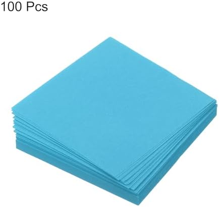 MECCANIXITY 100 Sheet Origami Paper Double Sided Aquamarine Blue 2.5x2.5 Inch Square Sheet for Art Craft Project, Beginners, Gift Decoration - Image 3