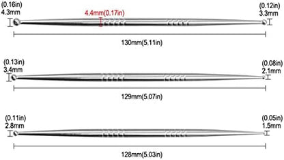 3pcs Sculpture Modeling Tools, Stylus Clay Tools, Dotting Sculpting Modeling Tools Set, Double Ended Metal Ball, Cake Decoration Tools - Image 2