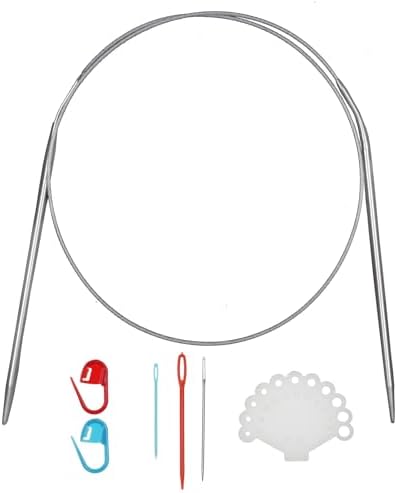 24inch (60cm) Stainless Steel Circular Knitting Needle Size US 4 (3.5mm) by Unknown