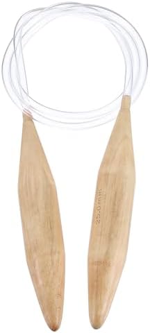 HARFINGTON US Size 50(25mm) Circular Knitting Needles 40 Inch / 100cm Round Wooden Needle for Handmade Projects DIY Knitting Blankets Socks Hats Sweaters by HARFINGTON