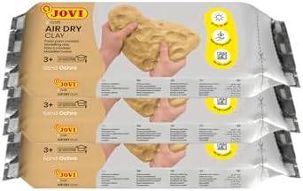Jovi - Air Dry Clay, Sand Ochre Color, 3 x 1.1 lb, Total of 3.3 lb - Image 3