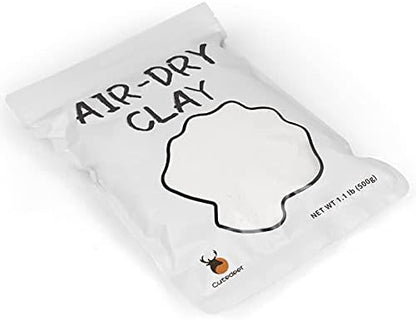 Cutedeer White Air Dry Clay, 1.1lb Foam Modeling Clay, Soft Squishy Molding for Kids Adults, Arts & Crafts Project Slime Supplies(1.1lb - 1 Pack, White) - Image 6