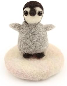 Wizardi Beginner Needle Felting Kit for Adults - Tiny Penguin Amiguwoolli. Bird Felting Kit 6cm Tall. Felting Tools. Wool Felting Supplies. Felt Crafts. Wool Felt. The Makerss by Wizardi