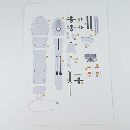 TECKEEN 1/32 Scale US MQ-9 Reaper UAV 3D Plane Model Paper Model Diecast Plane Model for Collection (Unassembled Kit) - Image 6