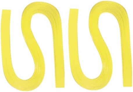PATIKIL 240pcs Quilling Strips Paper 3/8"(10mm) 21"(54cm) Origami Paper Quilling Strip for Art DIY Hand Craft Christmas, Lemon Yellow by PATIKIL