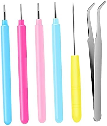 Quilling Tools Set for Beginner Card Making | Hand Crafted Pen Art Tool | DIY Paper Quilling Kit for Adults | Rust-Proof Plastic Slotted Pen | Crafting - 6 Pieces by Unknown