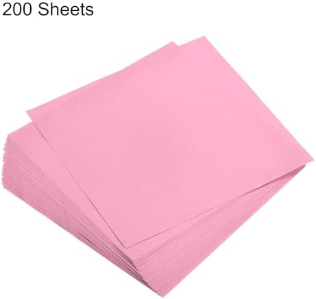 MECCANIXITY 200 Sheets 6x6 Inch(15x15cm) Origami Paper Double Sided Pink Square Sheet for Art Craft Project, Beginners, Gifts Decor - Image 3