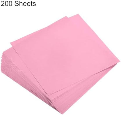 MECCANIXITY 200 Sheets 6x6 Inch(15x15cm) Origami Paper Double Sided Pink Square Sheet for Art Craft Project, Beginners, Gifts Decor - Image 3
