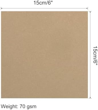 MECCANIXITY 25 Sheets Origami Paper Double Sided Dark Khaki 6x6 Inch Square Sheet for Art Craft Project, Beginners, Gifts Decor - Image 2