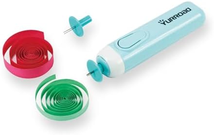 2-in-1 Electric Quilling Pen, Dual Tips for 1/16-3/8 in (1.5-10mm) Strips by YURROAD