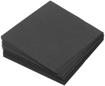 MECCANIXITY 100 Sheet Origami Paper Double Sided Black 2.5x2.5 Inch Square Sheet for Art Craft Project, Beginners, Gift Decoration by MECCANIXITY