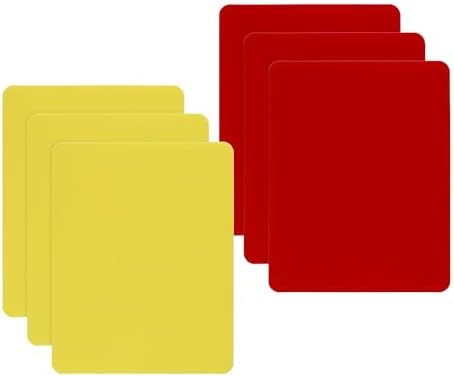 ONLYKXY 6pcs PVC Red Yellow Soccer Cards Set Warning Ejection,4x3.15in by Unknown