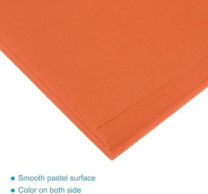 MECCANIXITY 50 Sheet Origami Paper Double Sided Orange Red 8.3 x 5.8 Inch Square Sheet for Art Craft Project, Beginners, Gifts Decor - Image 4