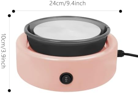 Mini Pottery Wheel for Adults & Kids, Pottery Wheel Kit for Beginners, 6" Turntable with Adjustable Speed, Complete Clay Sculpting Tools, Ideal for DIY Craft Projects & Birthday Gifts (Pink) - Image 6