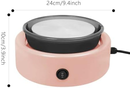 GONGDUN Mini Pottery Wheel Machine for Beginners Adults & Kids Adjustable Speed Electric Pottery Wheel with Foot Pedal Complete Clay Craft Kit DIY Projects for Home & Classroom (Pink) - Image 2