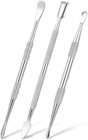 Piriuuo Wax Carving Tools Set, Stainless Steel Clay Sculpting Tools Double-Ended Pottery Carving Tools Wax Modeling Tools Dental Carvers Tools Wax Accessories Modeling Sculpting and Shaping(3 Styles) by Unknown