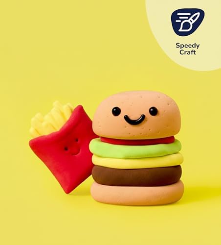 Pott’d Foam Dough Collectibles Air Dry Clay Kit for Adults, DIY Crafts Includes Clay Tools, Colourful Foam Clay, Guides for Mini Food Characters, Plant Projects and Date Night Creations - Image 2