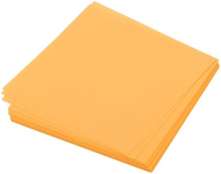 MECCANIXITY 50 Sheet Origami Paper Double Sided Fluorescent Orange 2.5x2.5 Inch Square Sheet for Art Craft Project, Beginners, Gift Decoration by MECCANIXITY