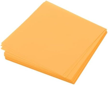 MECCANIXITY 50 Sheet Origami Paper Double Sided Fluorescent Orange 2.5x2.5 Inch Square Sheet for Art Craft Project, Beginners, Gift Decoration by MECCANIXITY